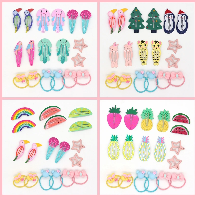 Детские заколки для волос 18 шт./компл. девочек аксессуары головные уборы