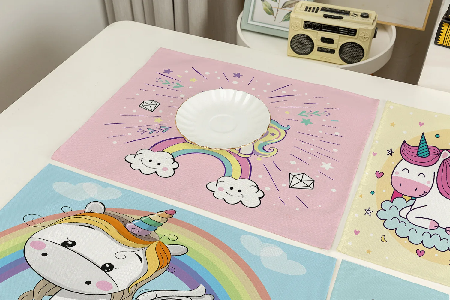 Подставки в виде мультяшного пони единорога искусственная фотография для