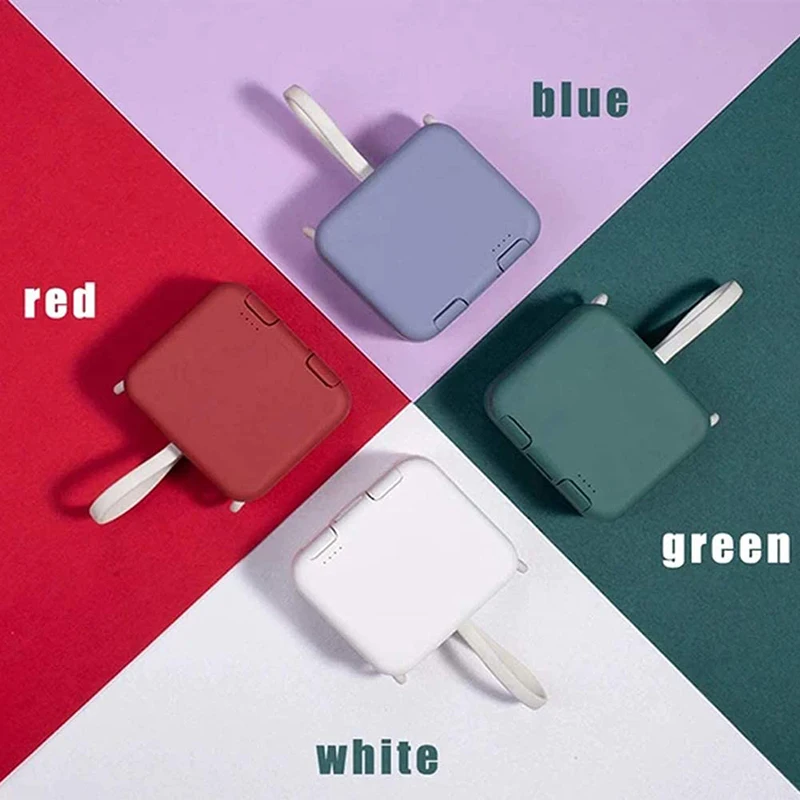 

Wholesale Multi-function with Own Cord Handbag Back Clip Power Bank 2020 New Portable Charger ED889