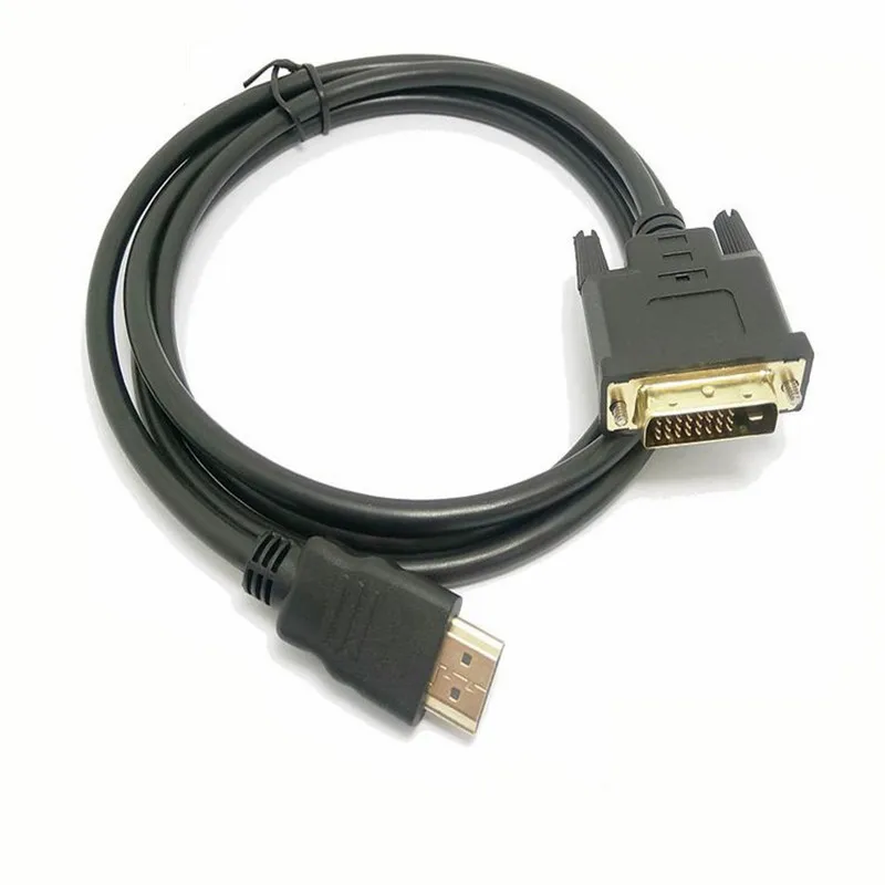 

DVI to HDMI-compatible Adapter HDMI-compatible Male to DVI Male HDTV Cable for Monitor Projector HDMI DVI cable 1.5m/5ft/150cm
