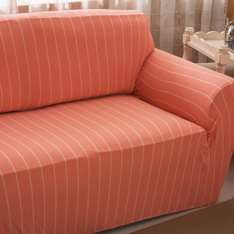Универсальный эластичный чехол для дивана полноразмерный трикотажный хлопковый