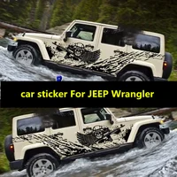 Off-Road Vehicle sticker Body Exterior Decoration Modified Sticker Dedicated Lahua Color Strip Film For JEEP Wrangler
