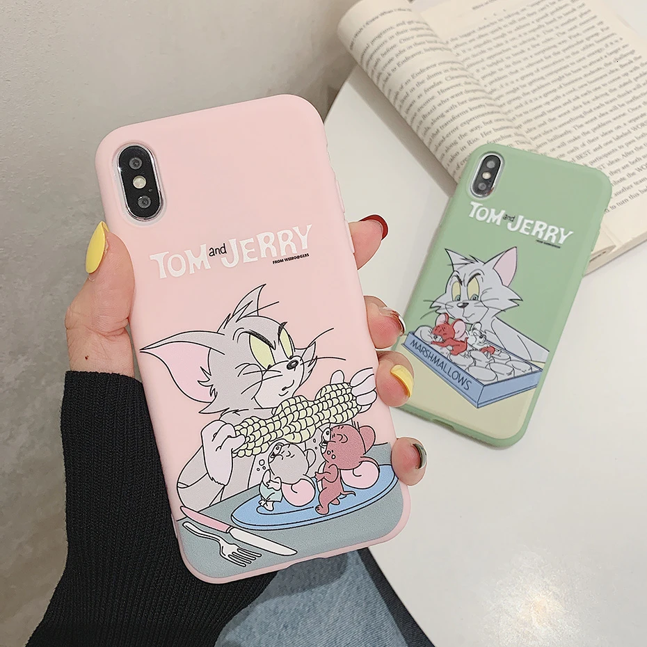 Cartoon Cover Case for iPhone 11 Pro XR X XS Max Tom Jerry Anime Cute TPU Silicone 7 8 6S 6 Plus SE 5S 5 |