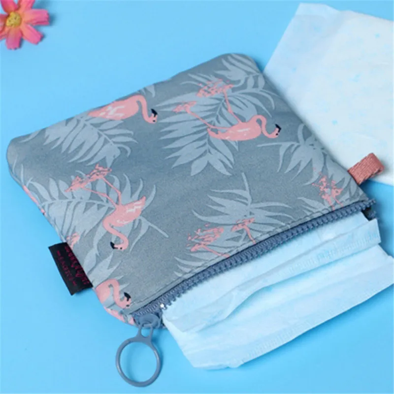 

Портативная сумка для хранения гигиенических салфеток на молнии, холщовые гигиенические прокладки, сумка для шитья, домашний кошелек для м...