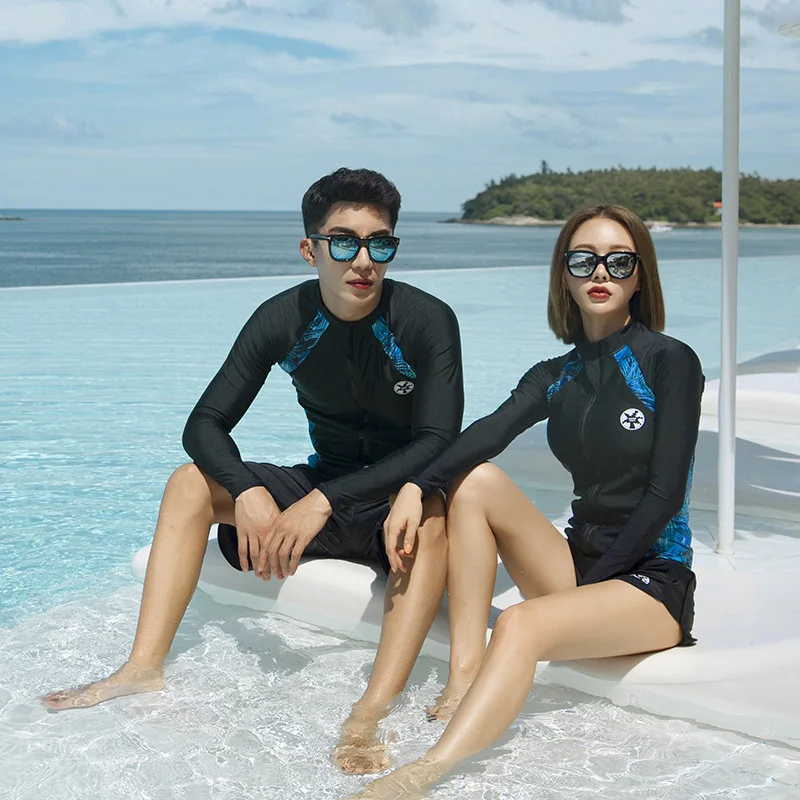 

Swim Suits Surfing Girls Swimsuit Women 2019 Kitesurfing Bodysuit Women's Swimwear Bikini Korea Lovers Long Sleeve Polyester