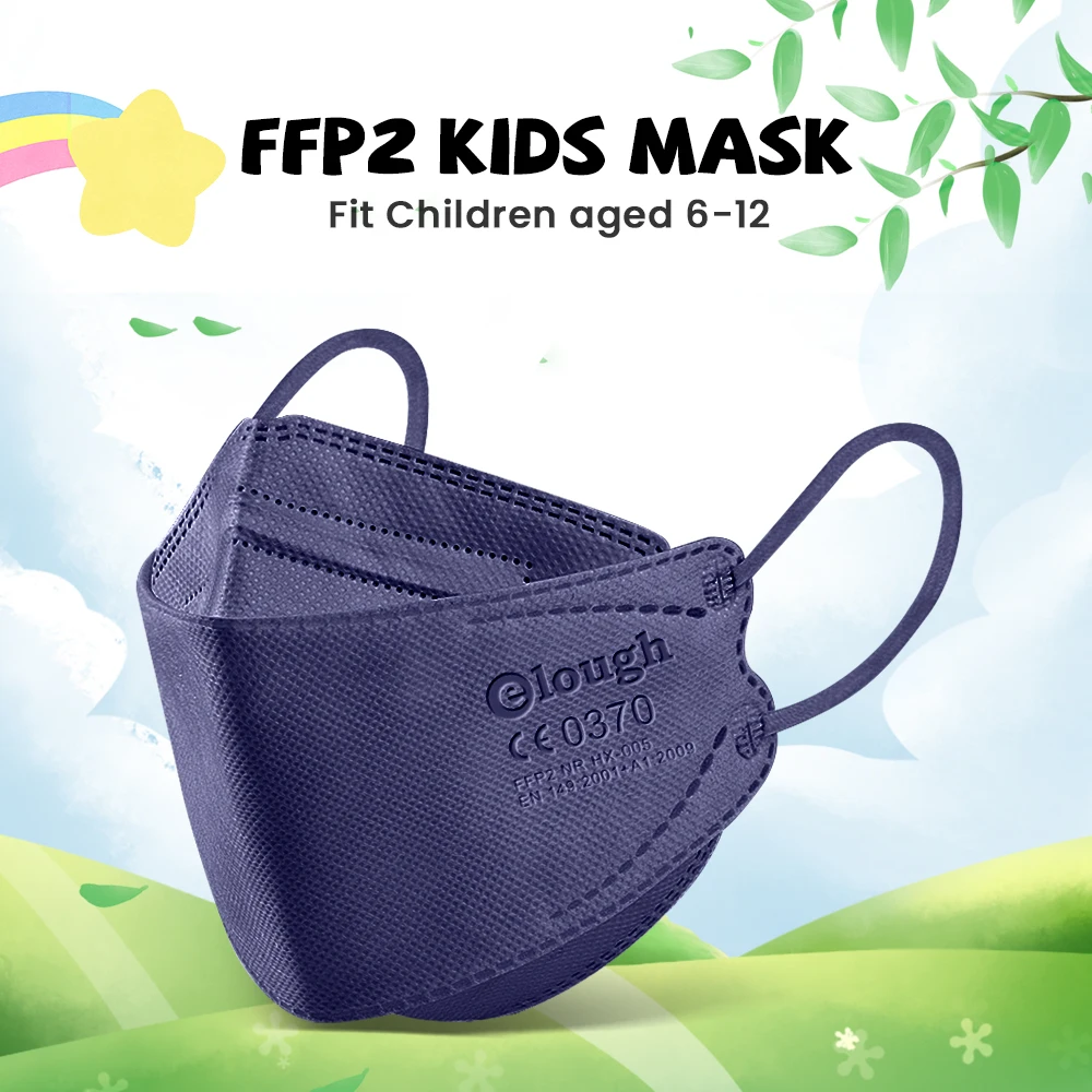Elough маски FPP2 для детей 6 12 лет корейские Mascarilla Infantil Resauble 4 слойная FFP2 KN95 детская