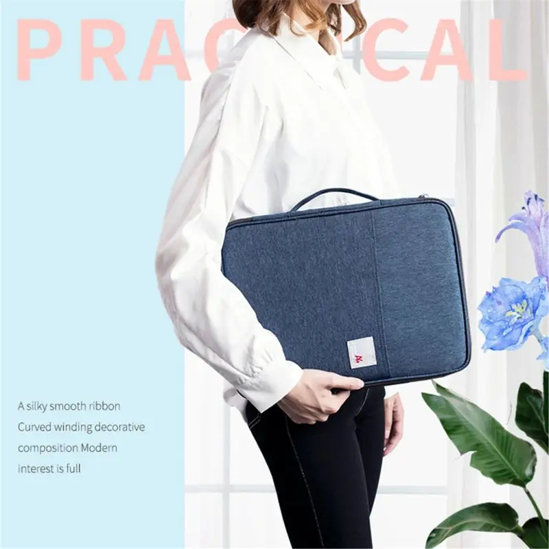 

Multi-functional A4 Document Bags Filing Products Portable Waterproof Oxford