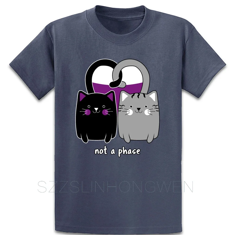 Asexual кошка сердце забавная Ace Pride Футболка короткий рукав буквы Солнечный свет О образным вырезом Весна здание печатных Письма рубашка