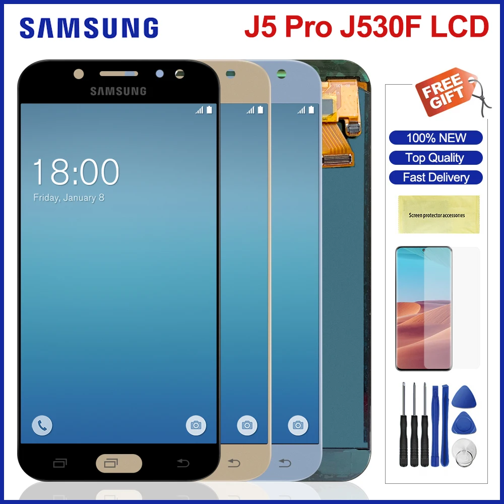 ЖК дисплей 5 2 ''для Samsung Galaxy J5 2017 J530 сенсорный экран дигитайзер замена для Pro J530F