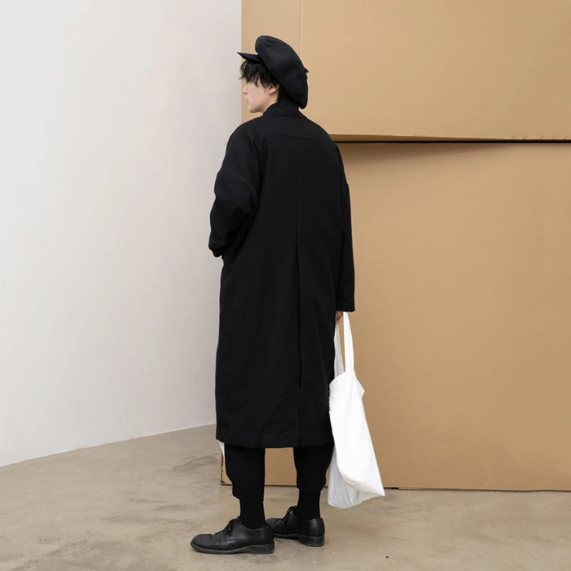 

Two Long False Big Size Woolen Coat Parkas New Mandarin Collar Long Sleeve Women Fashion Tide Autumn Winter 2021 1DD2490