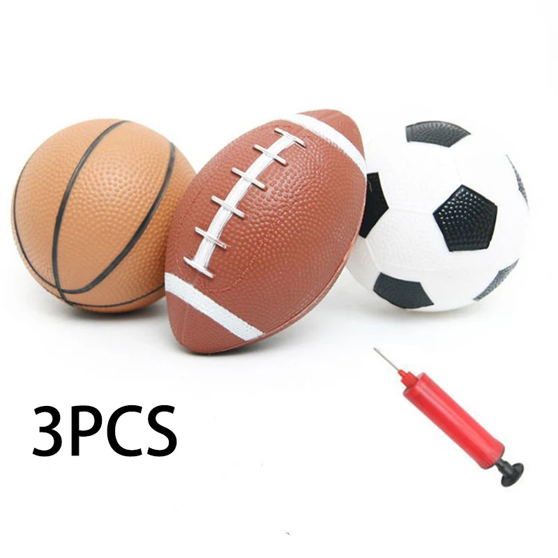3 шт мяч набор Баскетбол Американский футбол игры на открытом воздухе Надувные