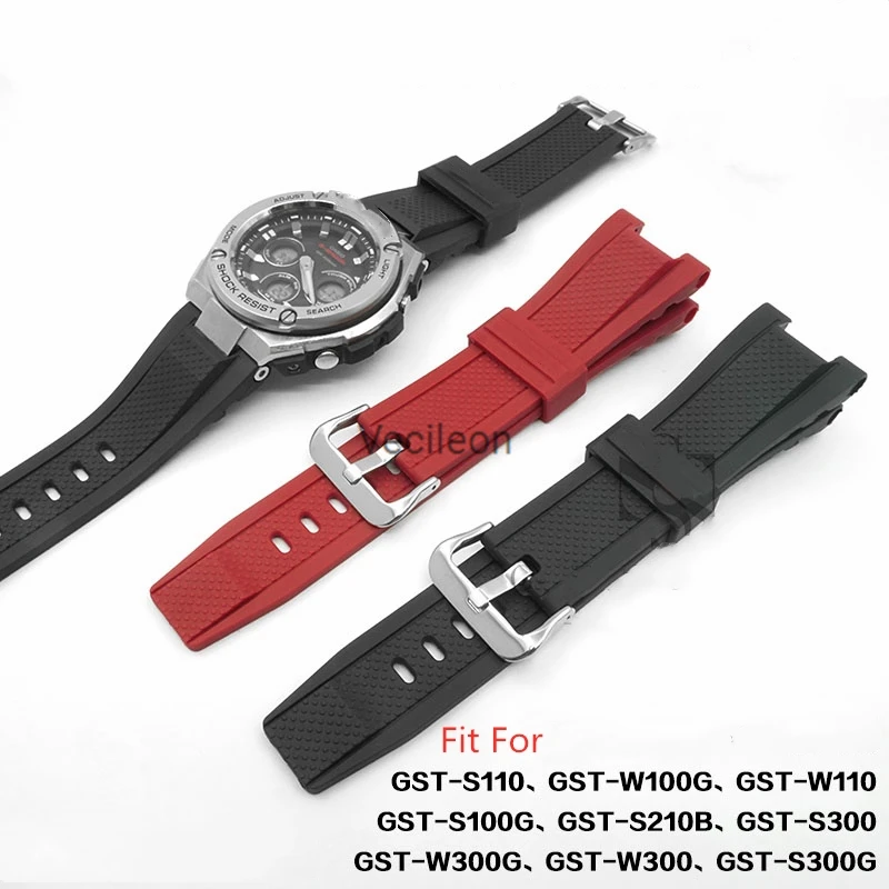 Силиконовый ремешок с пряжкой для часов оригинальный стиль лента ремешком