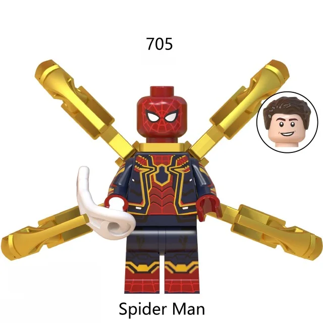 Disney Super Heroes Bouwstenen Marvel Avengers 4 минифигурная машина cijfers Железный человек танос спильгоед Vrienden baksteen