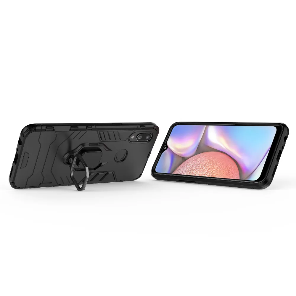 Чехол для samsung Galaxy A10s, противоударный металлический держатель для кольца на палец, гибридный жесткий чехол, ТПУ бампер, СПС Galaxy A 10s A107F