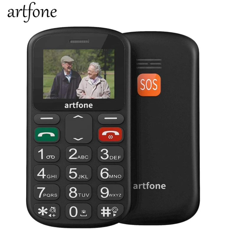 Большая кнопка мобильный телефон старший Модернизированный GSM с кнопкой SOS