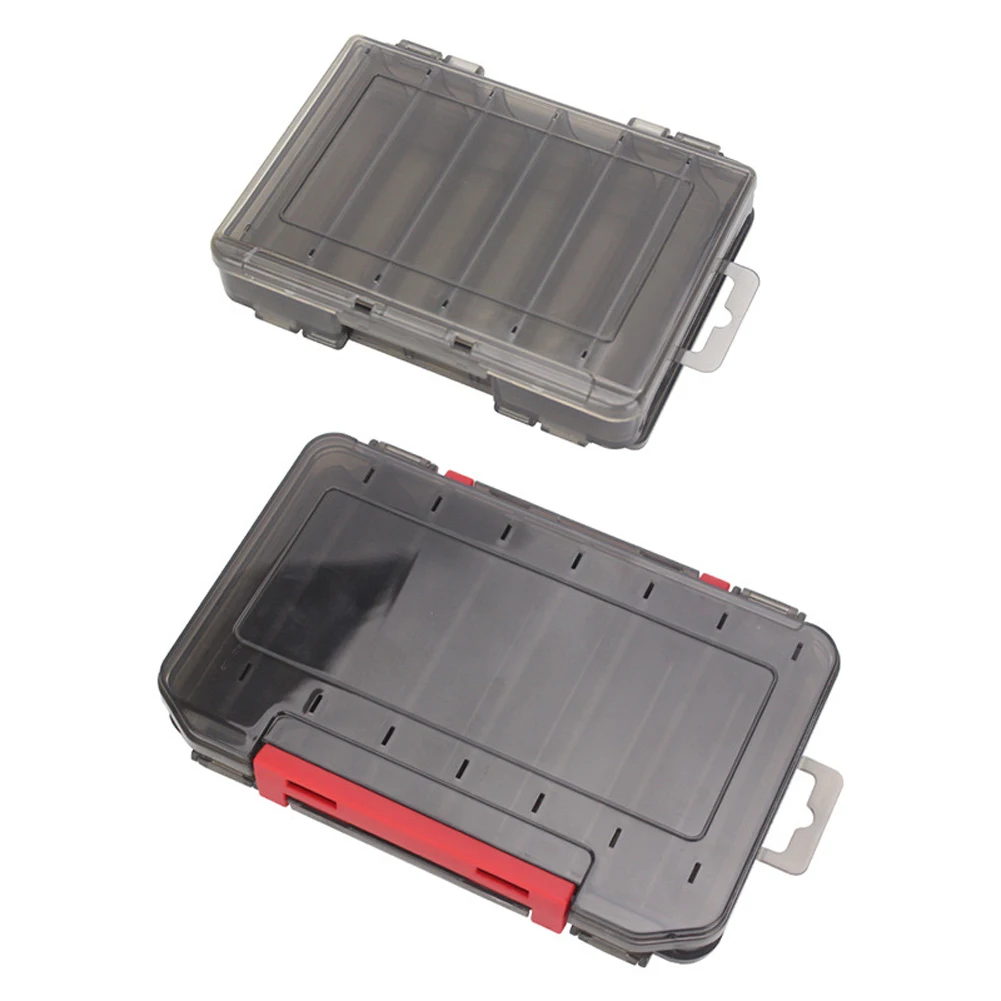 

Double Sided Fishing Tackle Box Bait Lure Hook Storage Box Fishing Accessories Plastic Storage Case