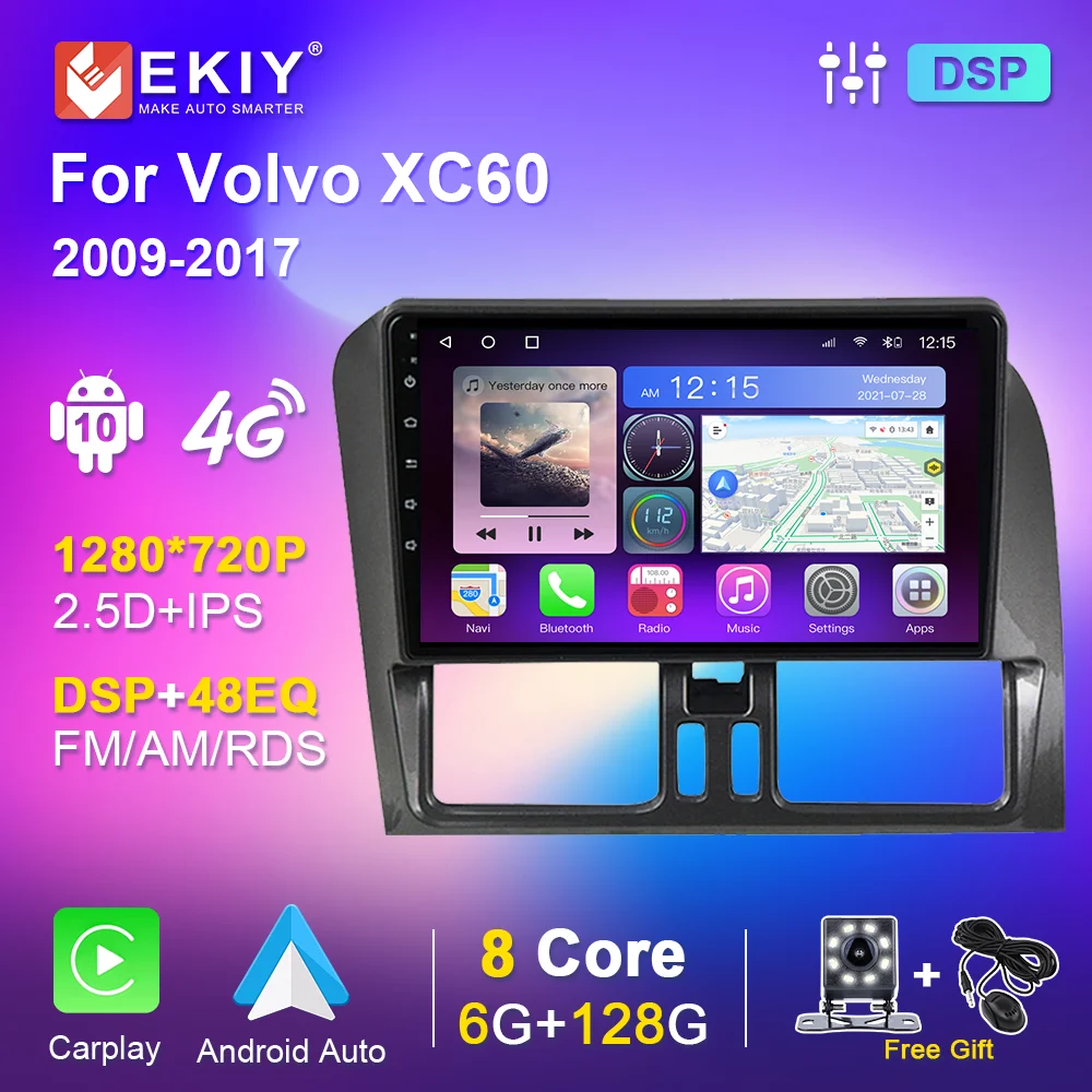 

Autoradio 2din Car Radio For Volvo XC60 2009-2013 2014-2017 Multimedia Car DVD Player Navigation GPS Carplay WiFi 8 Core 6G 128G