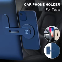 car adjustable phone holder magnetic monitor side phone mount monitor expansion bracket for tesla model x s y 3 dropshipping