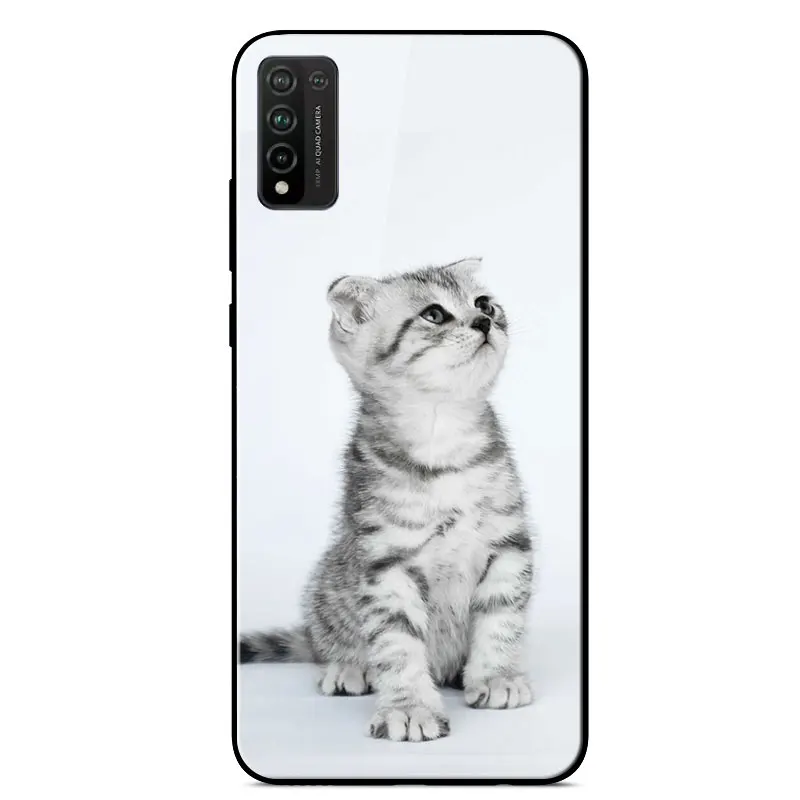 

For Honor 10X Lite Case Soft Silicone Bumper 6.67 inch Tempered Glass Hard Phone Case For Huawei Honor 10X Lite Protection Cover