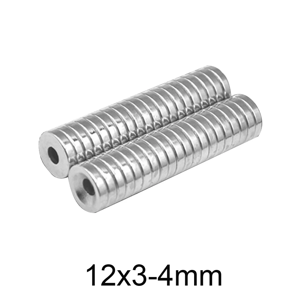 10 ~ 250 шт. 12x3-4 Stong Неодимовый магнитный диск 12x3 мм отверстие 4 незначительный