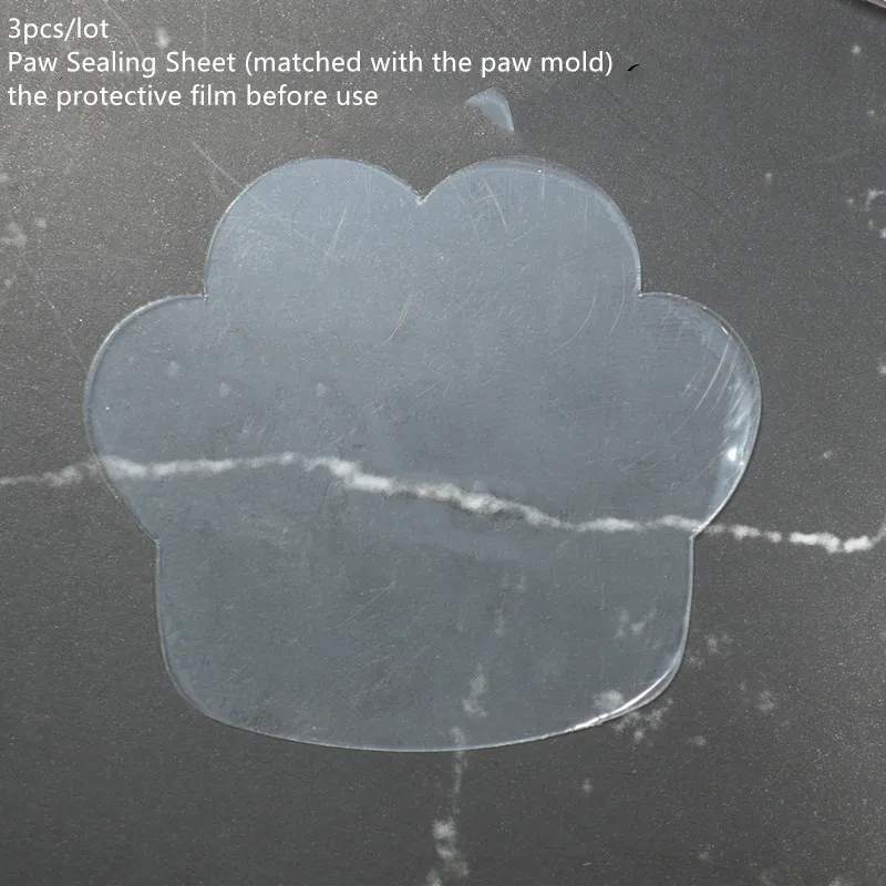 paw sealing sheet Новое поступление шейкер формы бутылки молока УФ смолы эпоксидной формы волшебная палочка масло шприц ремесло инструменты - Цвет: paw sealing sheet