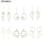 6 парпартия, абстрактная живопись корпус женские серьги в виде лица комплект Оригинальная свобода женские серьги для тела