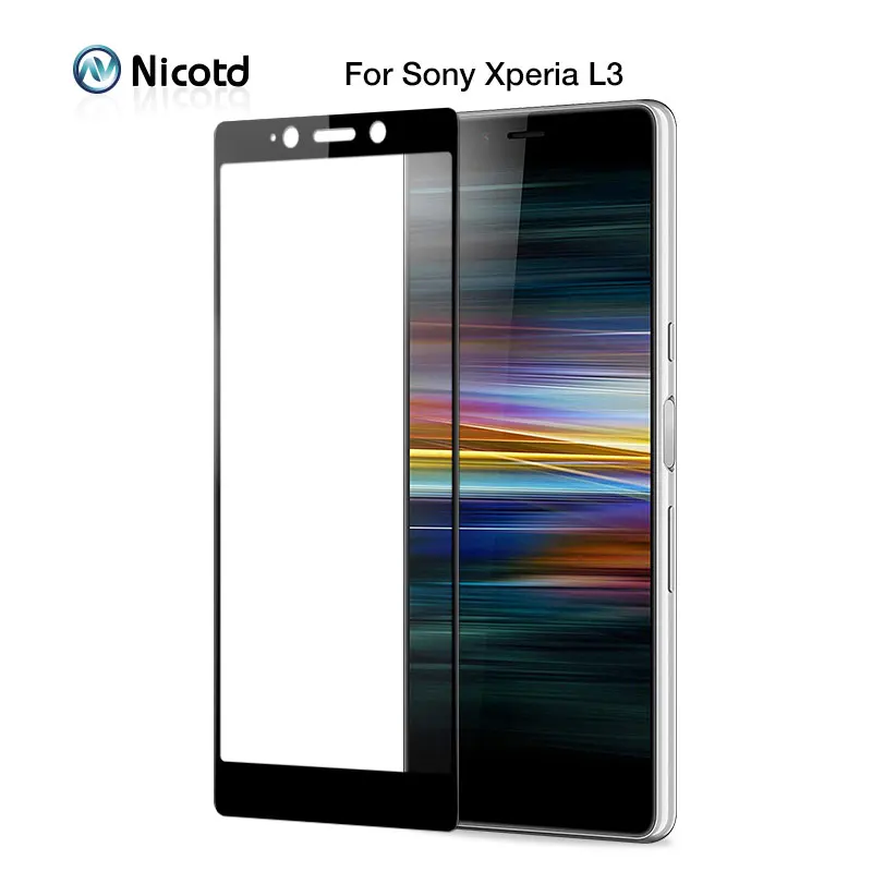 Защитное стекло на весь экран для Sony Xperia L3 закаленное I3312 I4312 I4332 I3322|Защитные