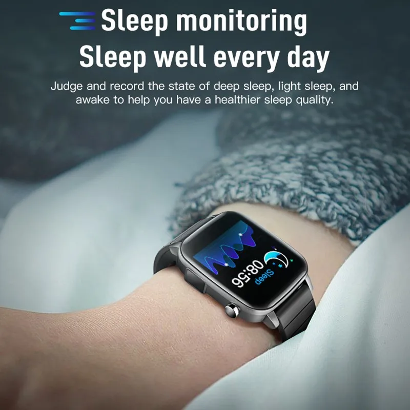 Смарт часы SP1 сенсорный экран 1 4 дюйма Bluetooth измерение уровня кислорода в крови и