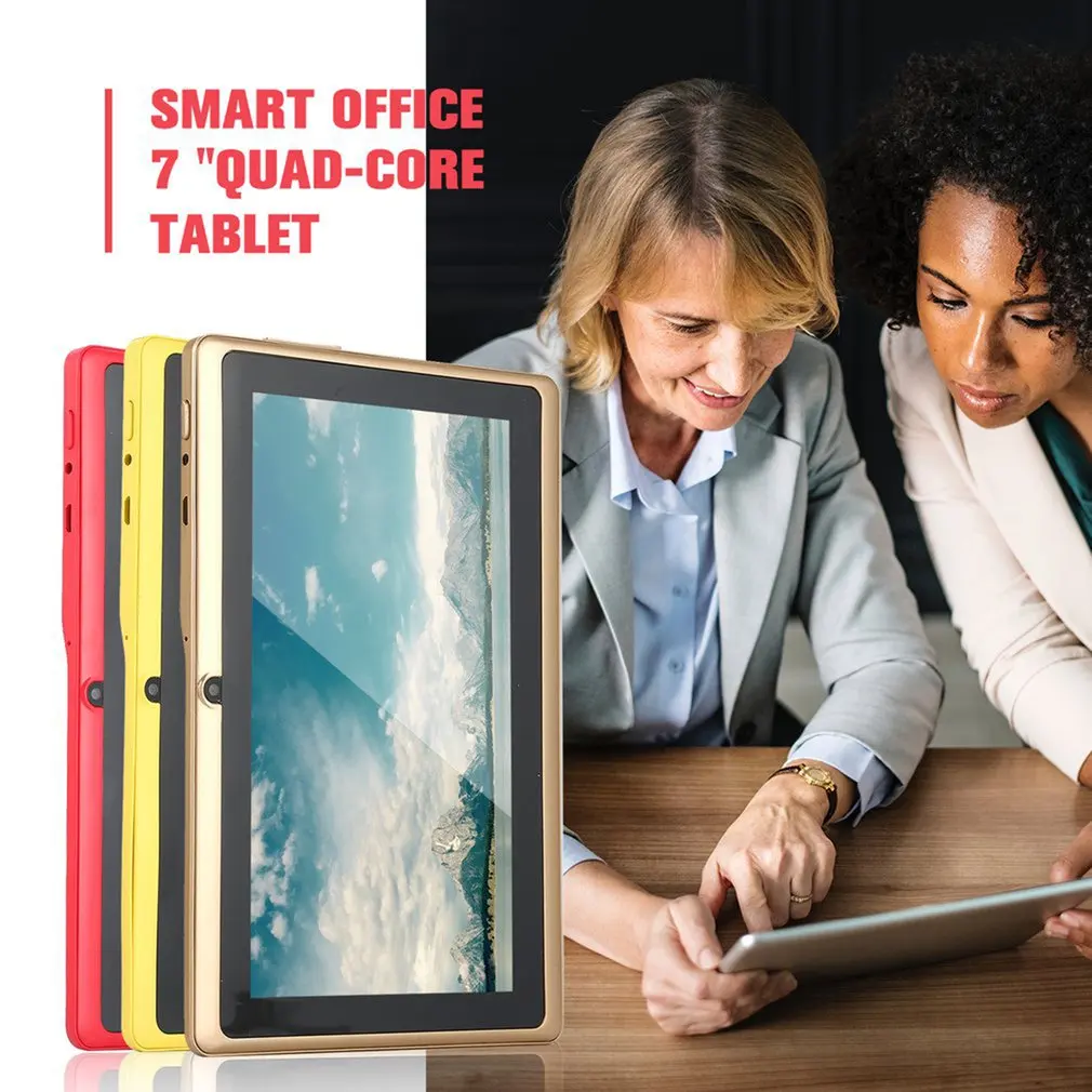 7 дюймовый четырехъядерный планшетный компьютер Q88h A33 Android 4 wifi Интернет Bluetooth 512MB +