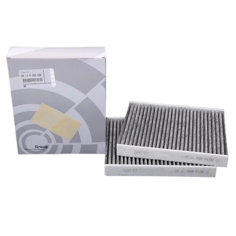 

Cabin Filter Oem 64119163329 For Bmw 5 F07 F10 F11 2009-2019 518d 520d 520i 523i 525i 528i 530d 535d 550i M5 2Pcs Carbon Filter