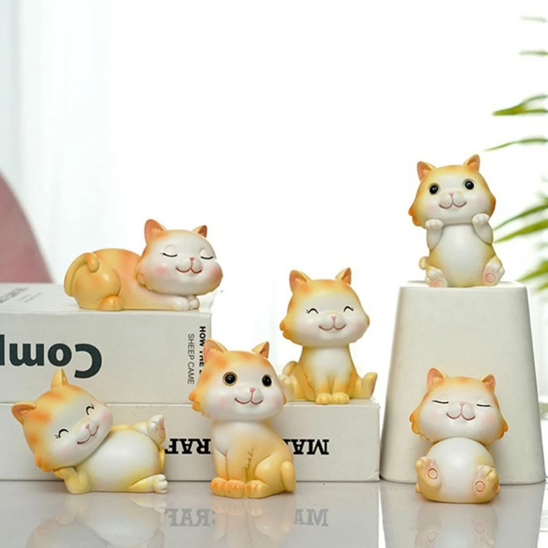 54DC Cat Силиконовые формы 6 стилей 3D Kittens инструмент для украшения тортов Мусса