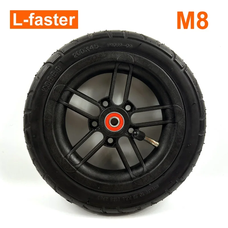 wheel M8 Пневматическая шина 210x35, нейлоновая ступица, подходит для M8 или M6, ось 8 дюймов, пневматическое колесо для электрического скутера, Замена 8 дюймовых надувных колес - Цвет: wheel M8