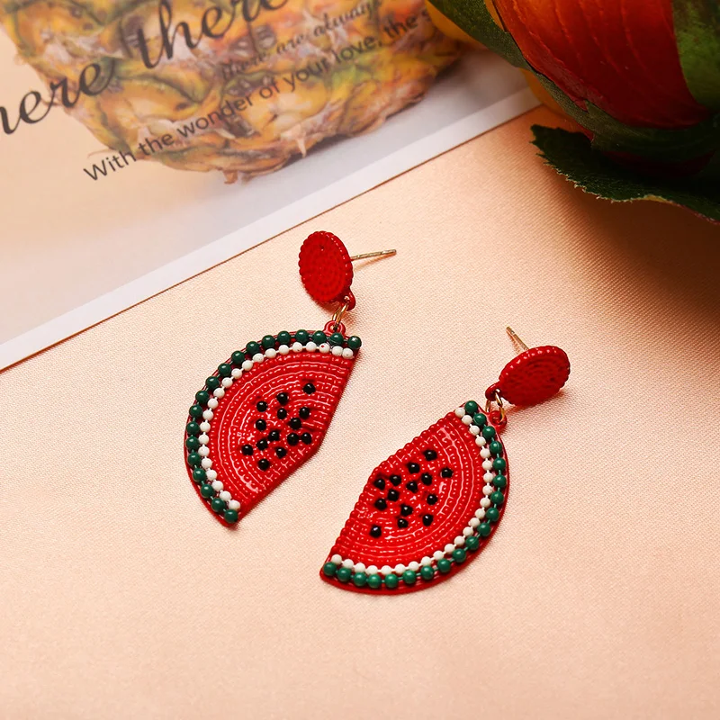 TEH европейские американские фрукты Висячие серьги для женщин ювелирные изделия