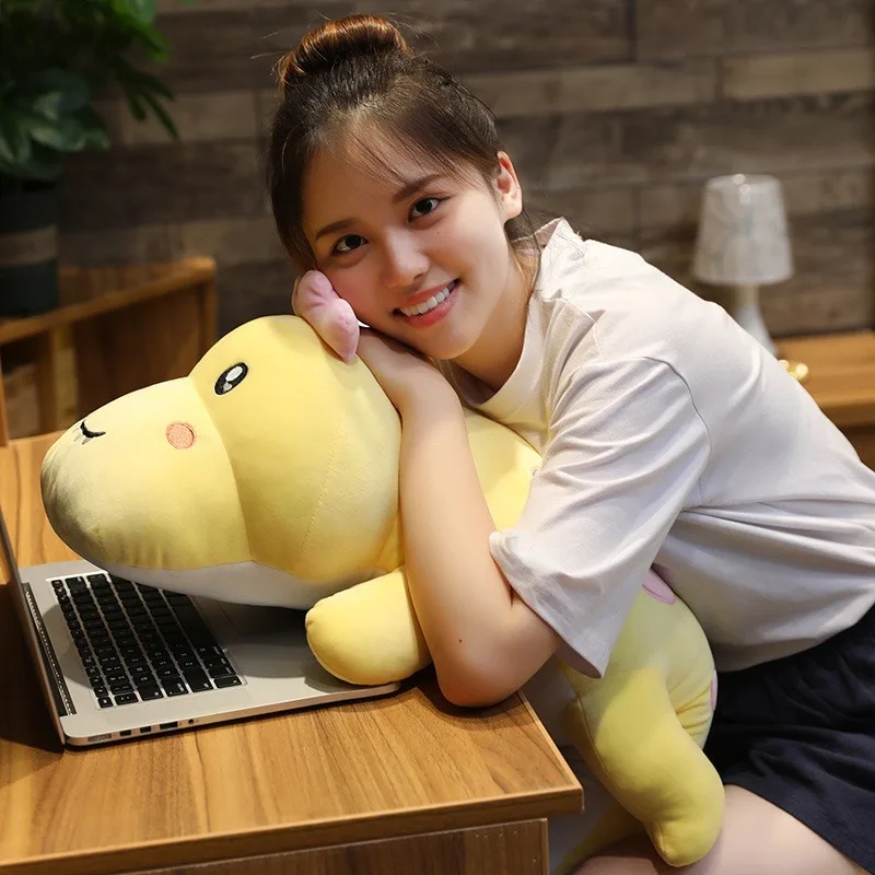 Длинная Подушка для сна с динозавром из мультфильма супер мягкая и удобная