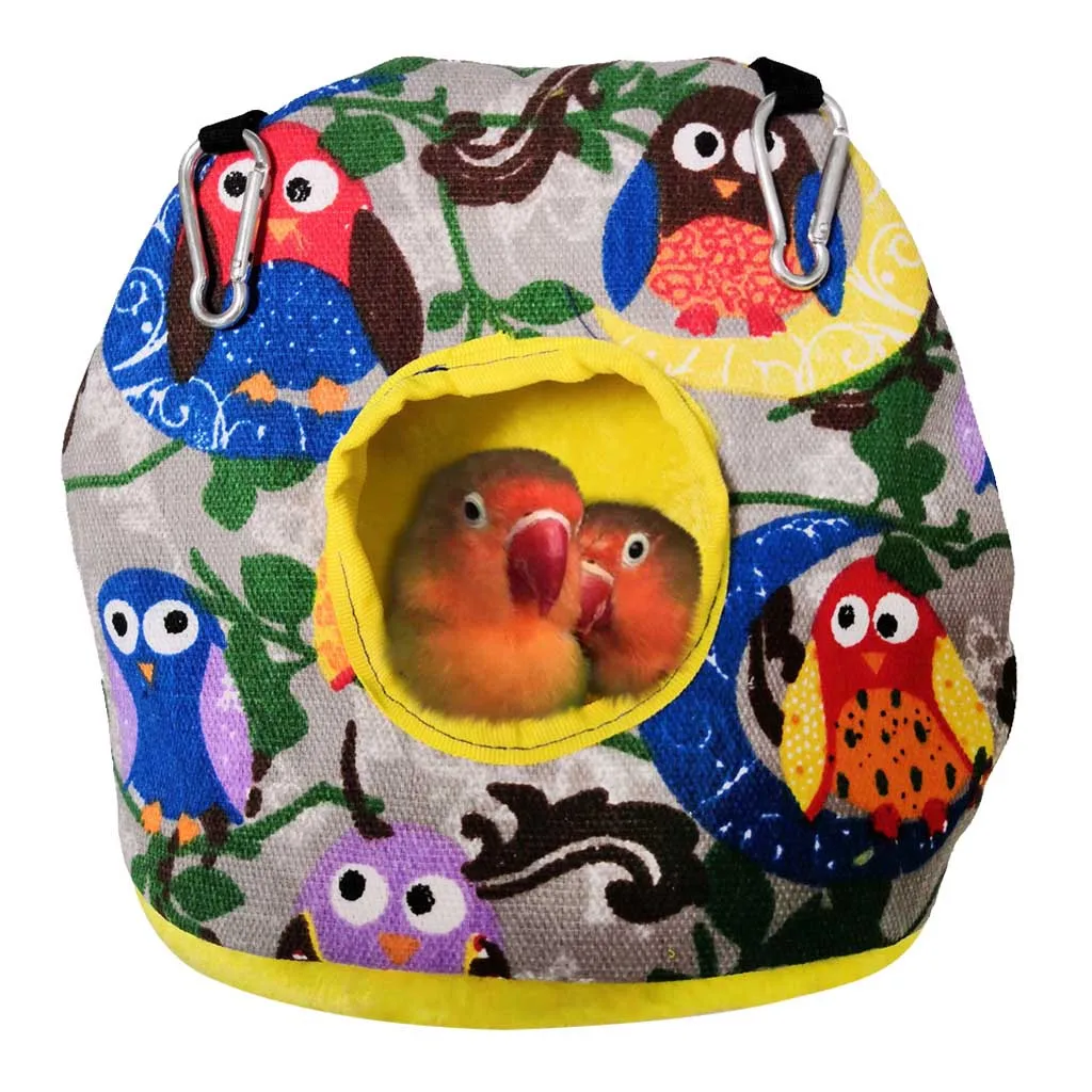 Хит продаж 2020 товары палатка для птиц плюшевая теплая хижина подвесная кровать