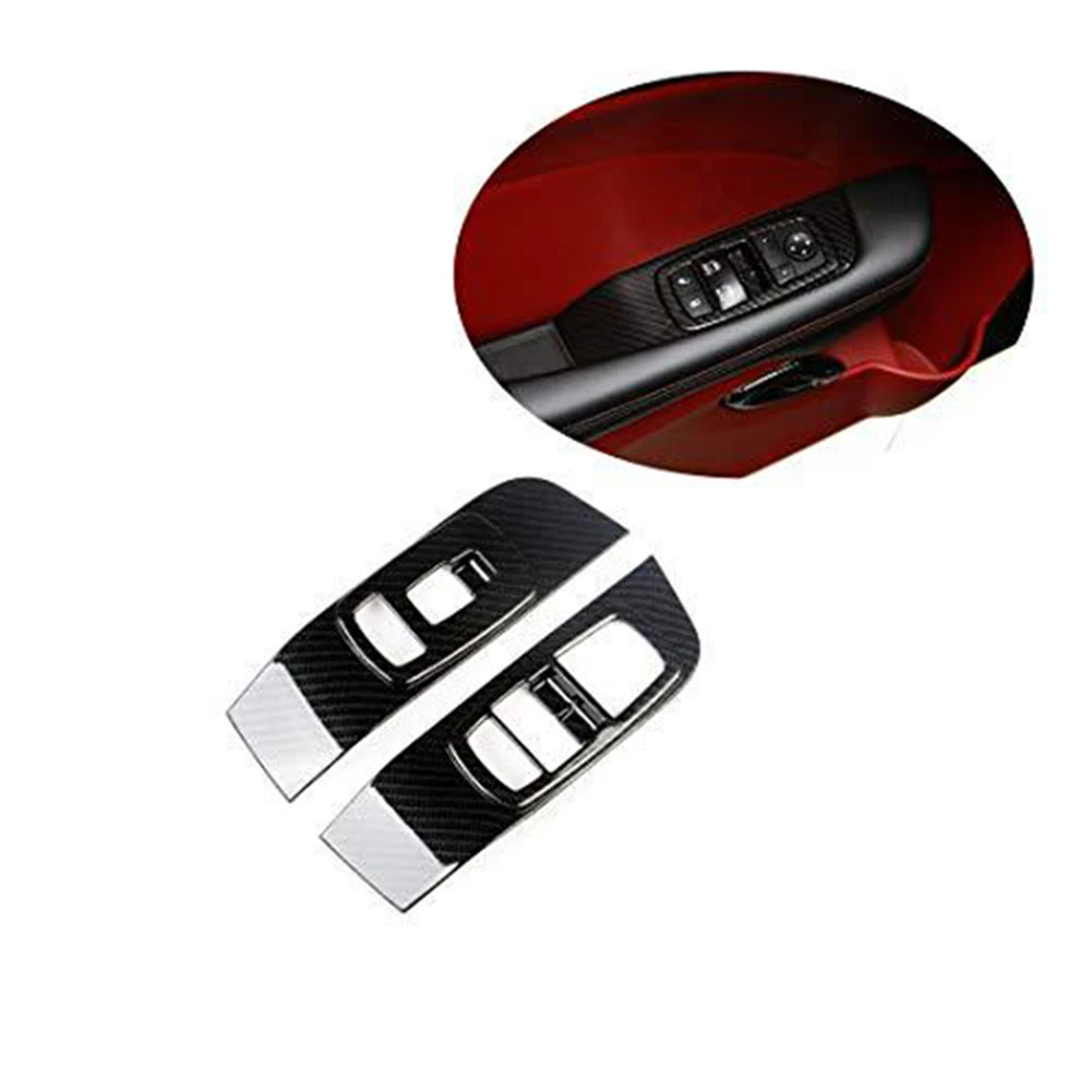 

Автомобильные стеклоподъемные панели из углеродного волокна для Dodge Challenger 2015-2020, запчасти для модификации дверей автомобиля