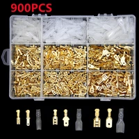 900315pcs 2 84 86 3mm female male electrical spade wire butt connectors spade crimp terminals lugs insulated cable splices