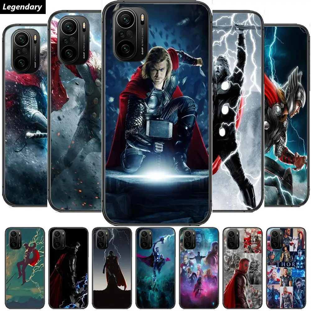 

Thor Marvel Phone Case For xiaomi redmi POCO F1 F2 F3 X3 Pro M3 9C 10T Lite NFC Black Cover Silicone Back Prett mi 10 ultra cove