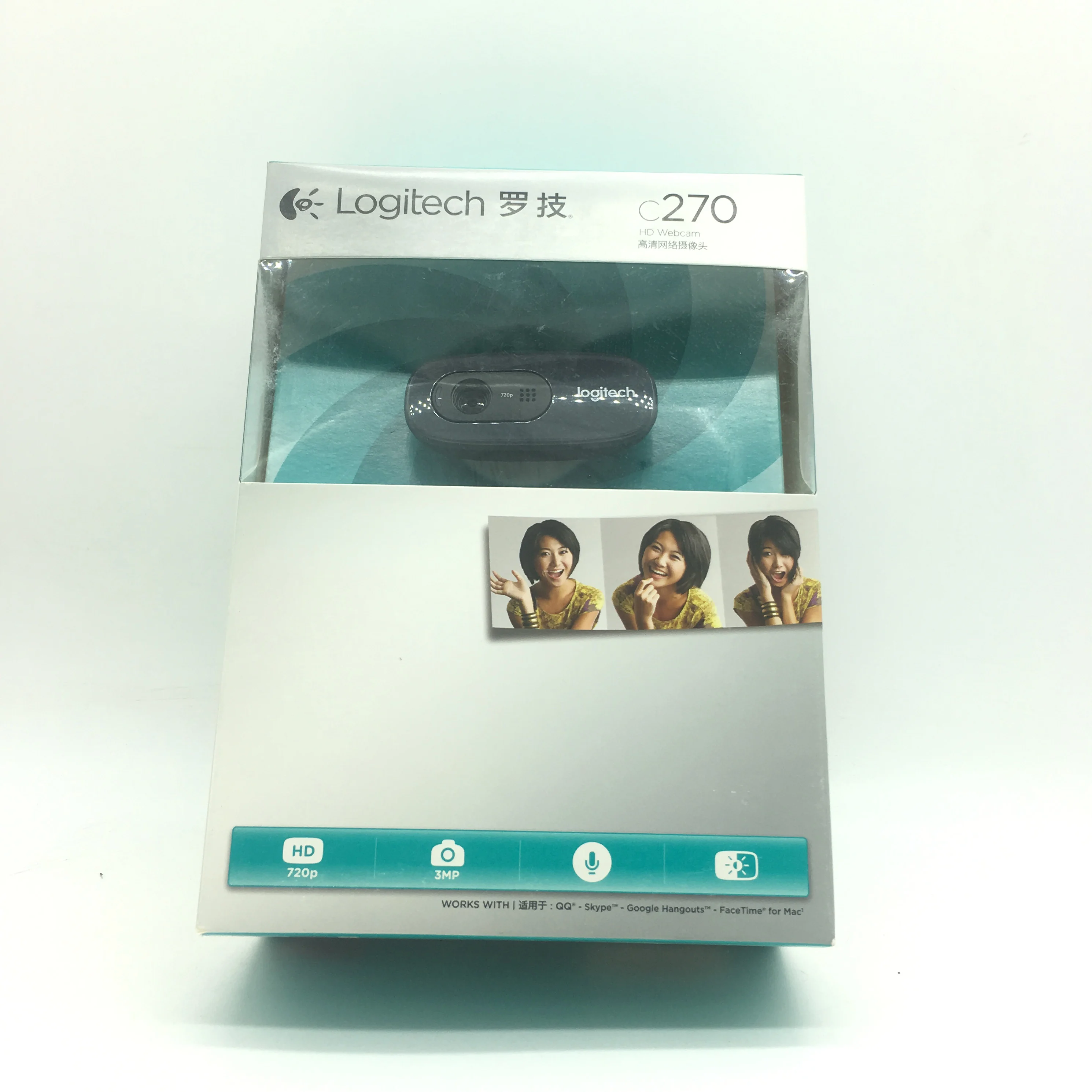 Оригинальная веб камера Logitech C270/C270i IPTV HD Vid 720P со встроенным микрофоном USB2.0 Мини