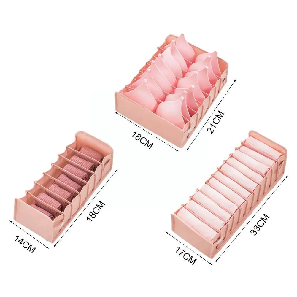 

Underwear Storage Box Socks Bra Underpants Foldable Organizer Clothes Divider Sorting Storage Household Closet Tools Drawer Y4A8
