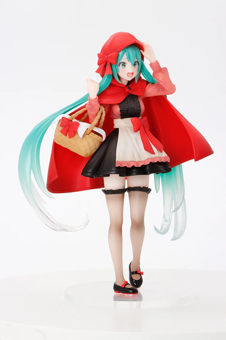 Оригинальные фигурки героев аниме Hatsune Miku маленькая красная капота
