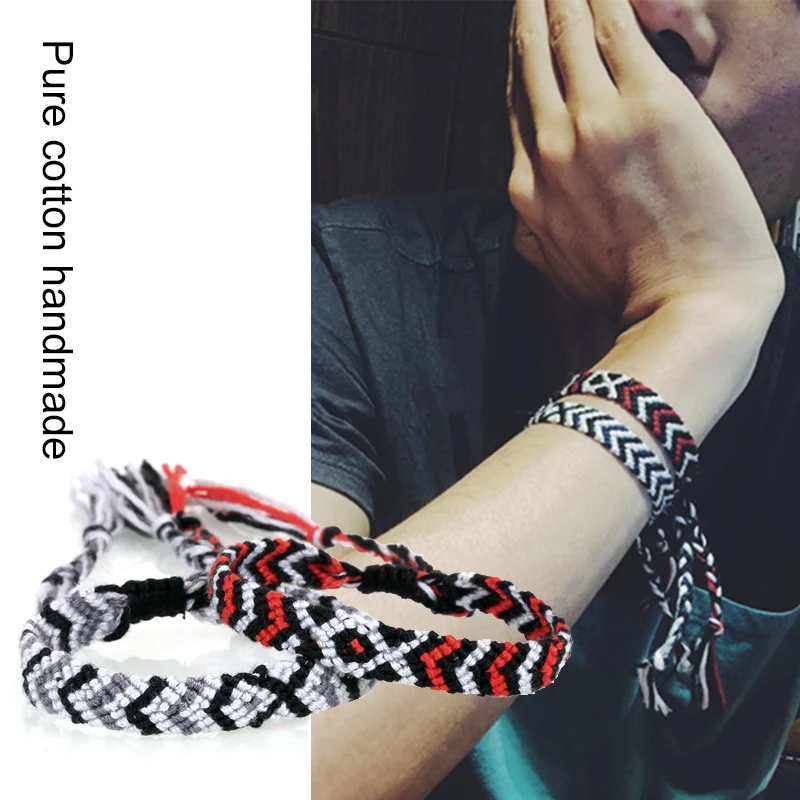 Парные браслеты ручной работы браслет из чистого хлопка музыкального фестиваля