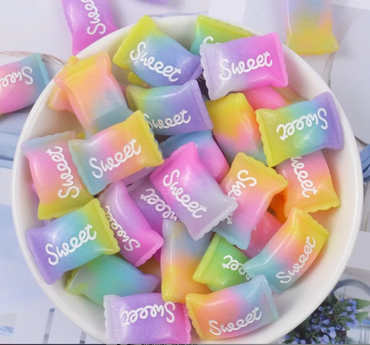 mixed 12pcs Кабошоны из смолы для конфет, амулеты, аксессуары, сделай сам, слизи, наполнитель крема, гель, оболочка для мобильного телефона, кабошоны леденец, амулет - Окраска металла: mixed 12pcs