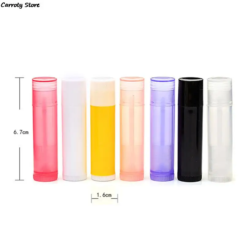 AACAR 10 шт./лот 5g прозрачные пустые пластиковые Трубки Контейнеры бальзам для губ