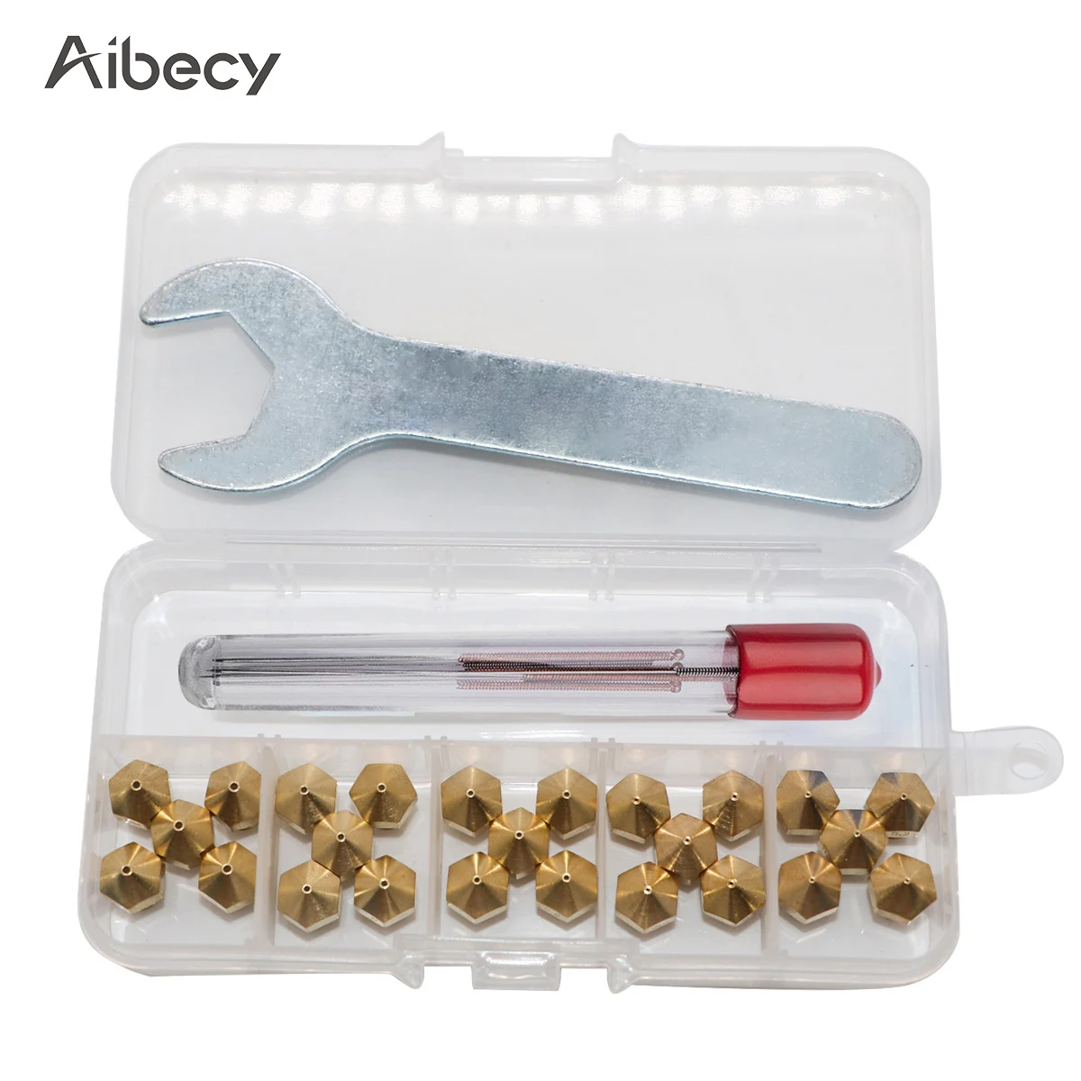 Комплект насадок для 3D принтера латунная насадка экструдера MK10/M7 0 2/0 4/0 6/0 8/1 мм