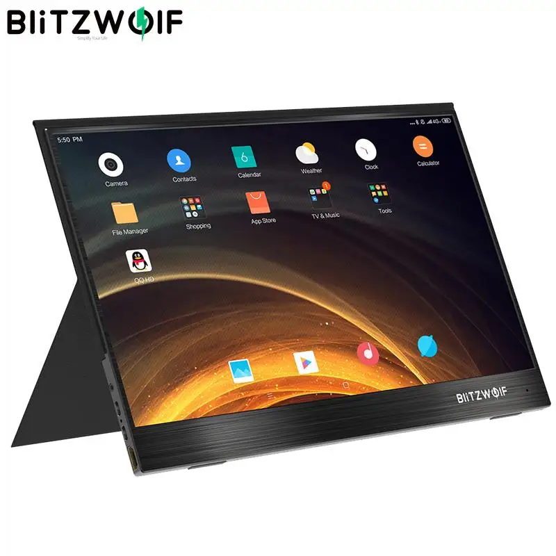 BlitzWolf PCM4 15,6 дюймов UHD 4K Тип C портативный компьютер ЖК-монитор игровой дисплей экран для консоли смартфон планшет ноутбук