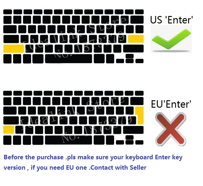 Наклейка США для Macbook Air 13 2020 дюйма чехол клавиатуры из силикона с Touch ID A2179