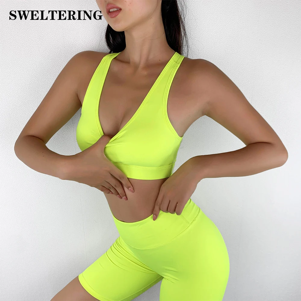 

Workout Clothes for Women Sports Bra + Leggings Set Sports Wear for Women Gym Clothing Athletic Yoga Set Sportswear 2 Piece Set