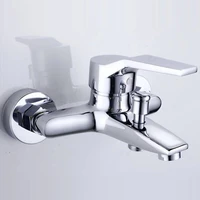 wall mounted triple bathtub faucet valve bathroom shower faucets bath shower mixers hot and cold water mixing valve nozzle tap