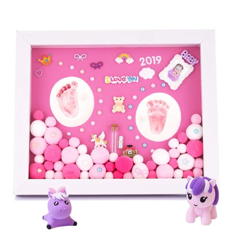 

Baby Hand Print Footprint Imprint Kit Baby Handprint Mud And Foot Print Baby Souvenirs Baby Hand And Foot Mold Hundred Days Gift